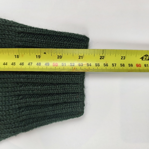 Julimay Vintage Argyle Sweater Dark Green Holiday Winter Pullover Made in Hk L - Picture 8 of 8